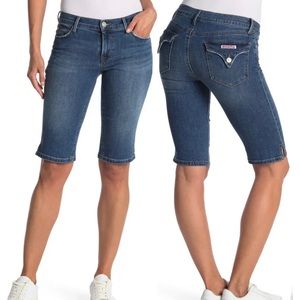Hudson Viceroy Knee Women’s Dark Blue Denim Bermuda Size 25 NWT